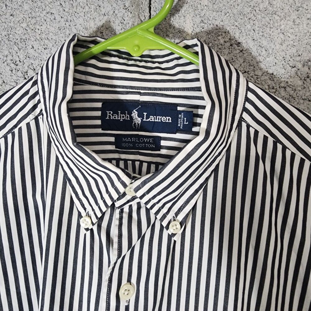 Polo Ralph Lauren Marlowe L/S Button-Down  Men's Dress Shirt Striped Size L